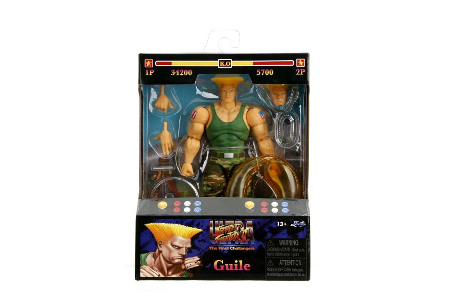 Figura Ultra Street Fighter II Guile 6" 13a+