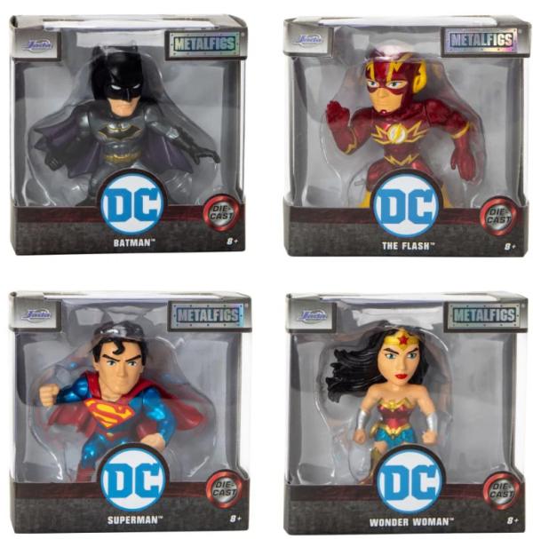 Figuras Metalicas de DC Comics  Displ/12 Surt/4 8a+