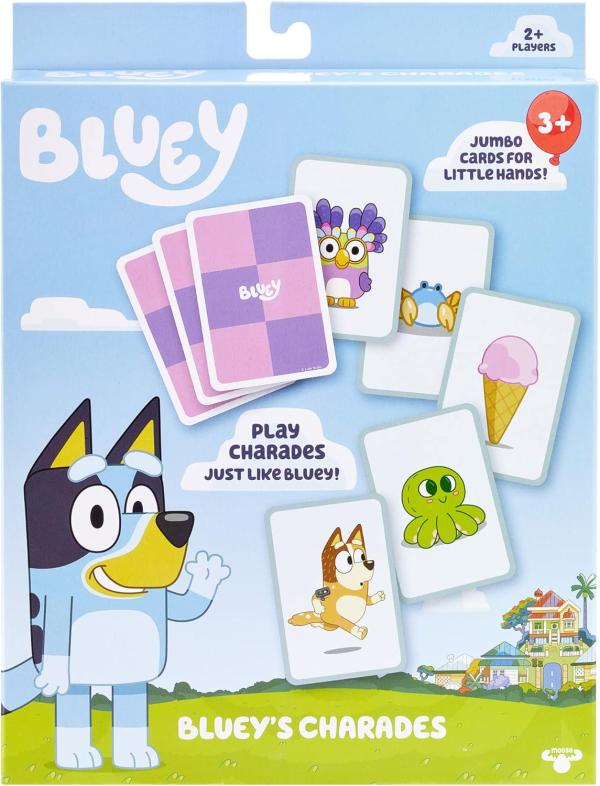 Juego de Mesa Charada Cartas Grandes de Bluey 3a+
