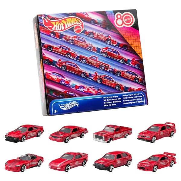 Hot Wheels Mattel 80 Aniversario Set/8 3a+