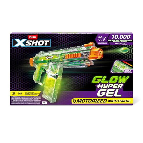 Lanzador de Gel Glow X-Shot Motorizada NightMare 14a+