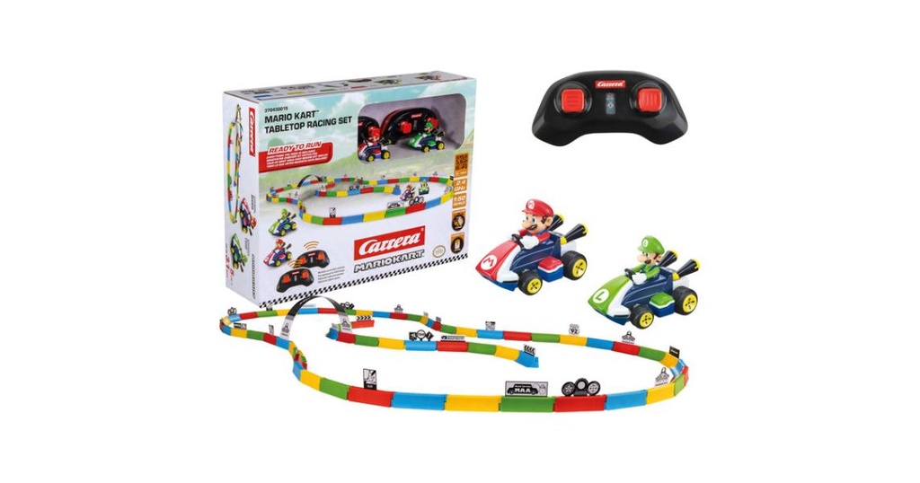 Carros de Carreras de Mario Kart Set /2 con Pista para Mesa 6a+(370430015U)