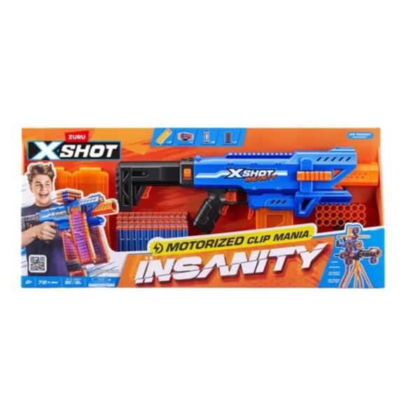 Lanzador de Dardos Insanity Mullti Cargador X-Shot 8a+