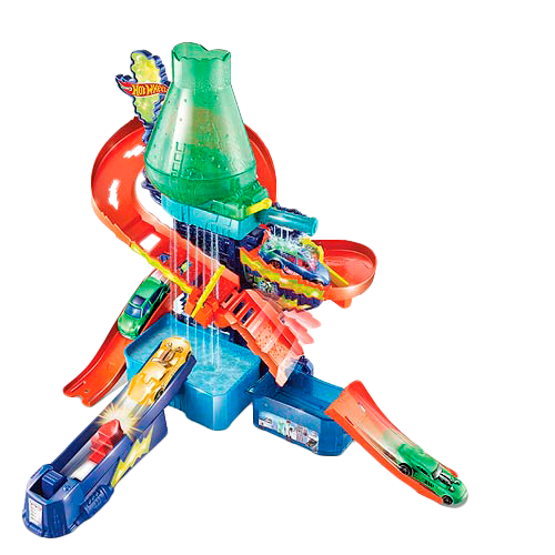 Hot Wheels -  Pista Laboratorio Científico Cambian de Color 4-8a