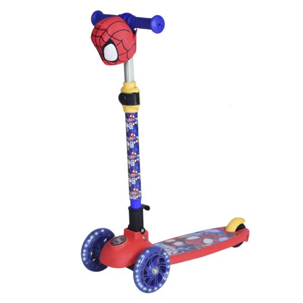 Scooter 3 Ruedas  con Peluche Marvel Spider-Man 3a+