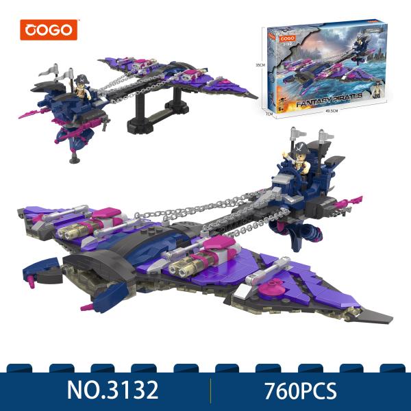 Figuras con Nave Fantasia Pirata 760 pzs 6a+