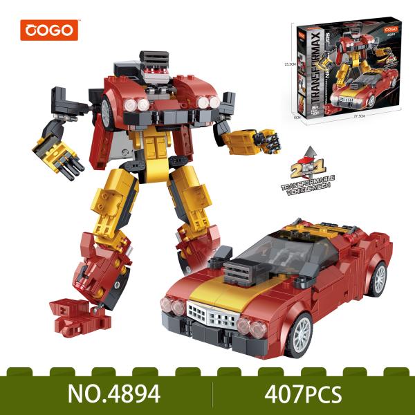 Figuras con Vehiculo Transformax 407pzs 6a+