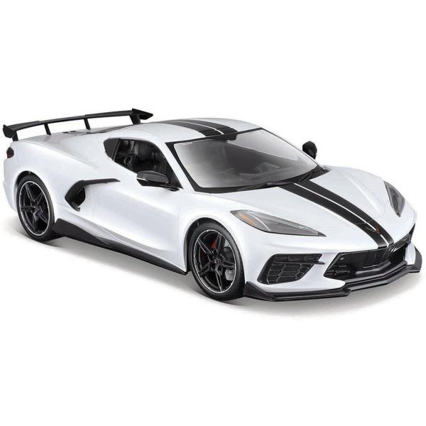 Carro 1:24 SE 2020 Chevrolet Corvette Stingray Coupe High Wing Blanco 3a+ (070276)