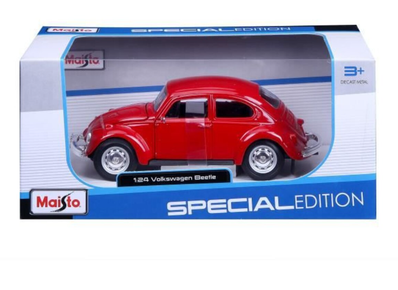 Carro Volkswagen Beetle Rojo Esc:1:24 3a+(319269)