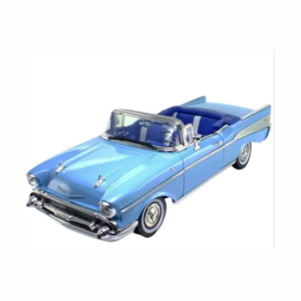 Carro 1:18 Checy Bel Air 1957 Celeste 8a+