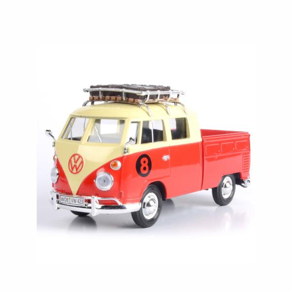 Carro 1:24 Volkswagen Pickup C/ Portaequipajes Rojo 14a+