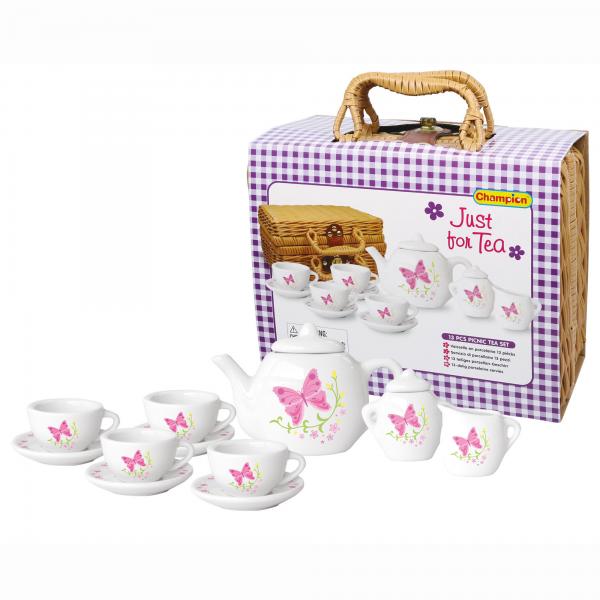 Juego Canasta de Picnic y Té de Porcelana y 13pzs 8a+  (971Z3M-C)