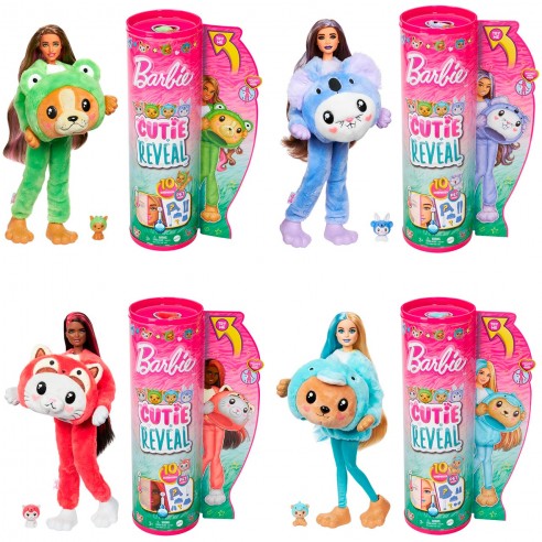 Muñeca Barbie Cutie Reveal Sorpresa con accesorios 3a+ ( Surtido de 4 Se venden por separado )