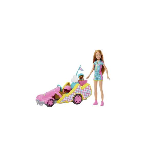 Muñeca Barbie y Stacie al rescate en GO Kart3a+