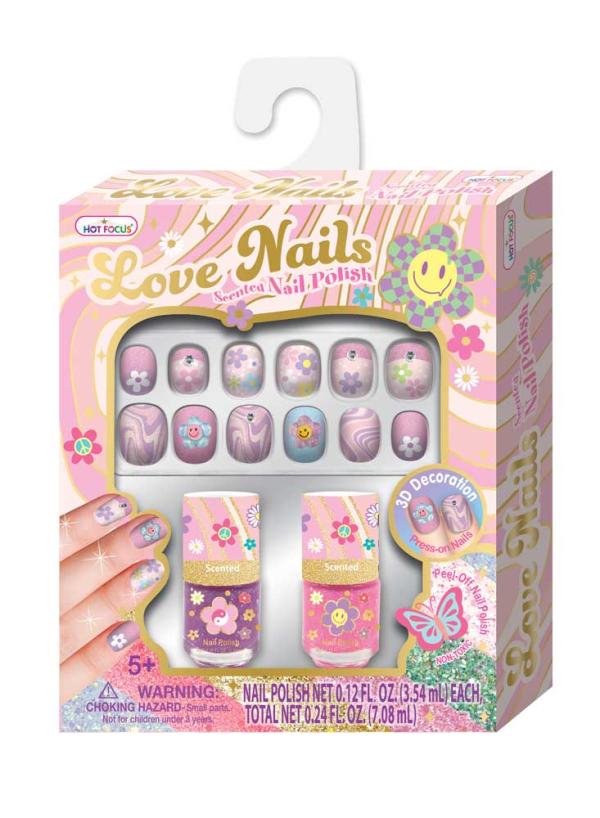 Set de Uñas con Esmaltes 5a+