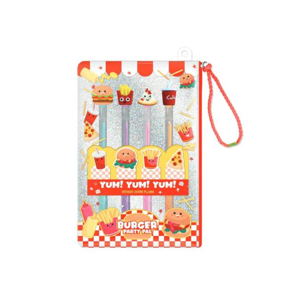 Set de Lapiceros de Fiesta de Hamburguesas 5a+