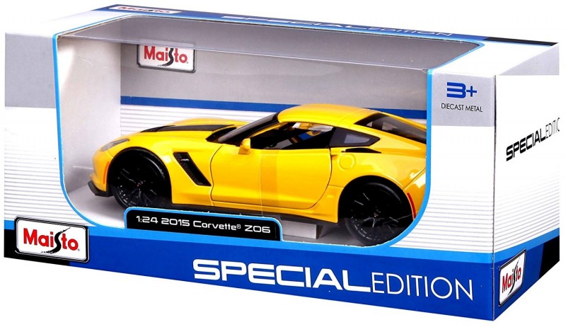 Carro Corvette ZO6 Amarillo 2015 Esc: 1:24 3a+