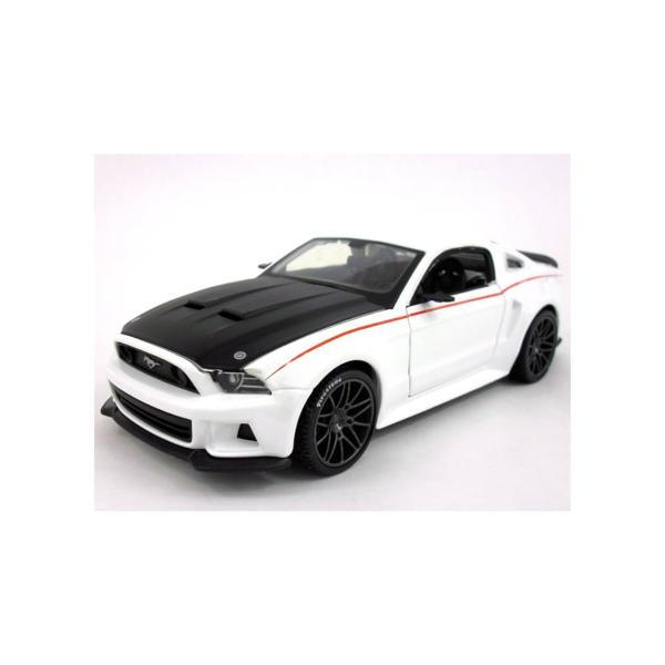 Carro Ford Mustang Street Racer Blanco Esc:1:24  3a+