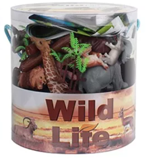 Balde de Figuras de Animales de la Selva 3a+(447157)