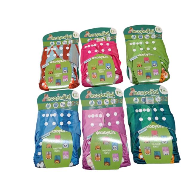 EcoPañal Lavable Ajustable Surt/6 3-16Kg (260127)(000682)