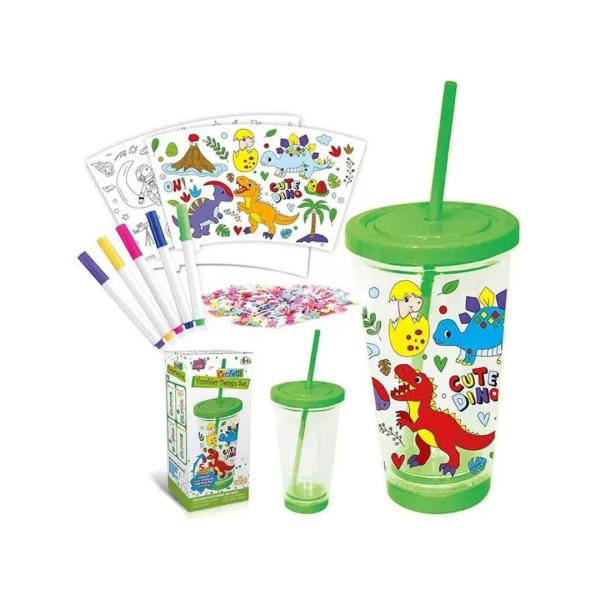 Vaso de 500ml para Decorar de Dinosaurios 6a+ (453387)