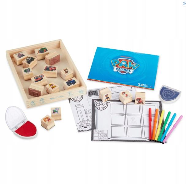 Sellos de Madera de Paw Patrol 25 Pzs 4a+