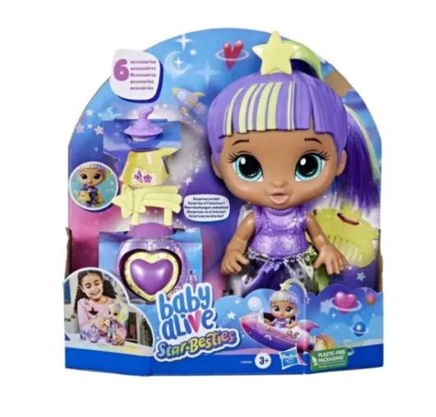 Muñeca Baby Alive Mejores Amigos en las Estrellas C/ Accesorios 3a+