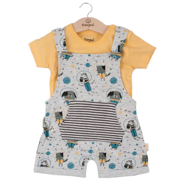 Conjunto de 2 Piezas Overol C/ Camiseta Amarillo Niño 6m (612174)