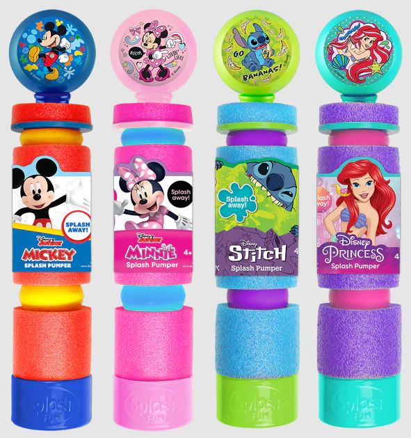 Lanzadores de Agua de Disney Disp/12 Surt/4 4a+( 7818A-B-C--D)