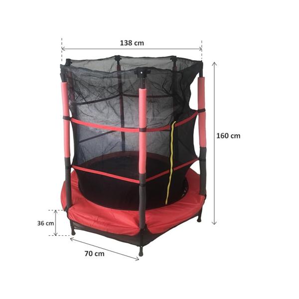 Mini Trampolín 1.40 m Diámetro Max 45Kg 6a+(B7105F55)