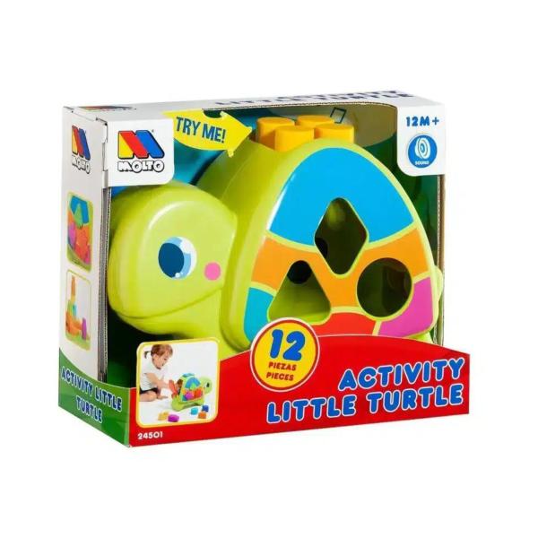 Juego de Bloques de Encajar de Tortuga 12m+