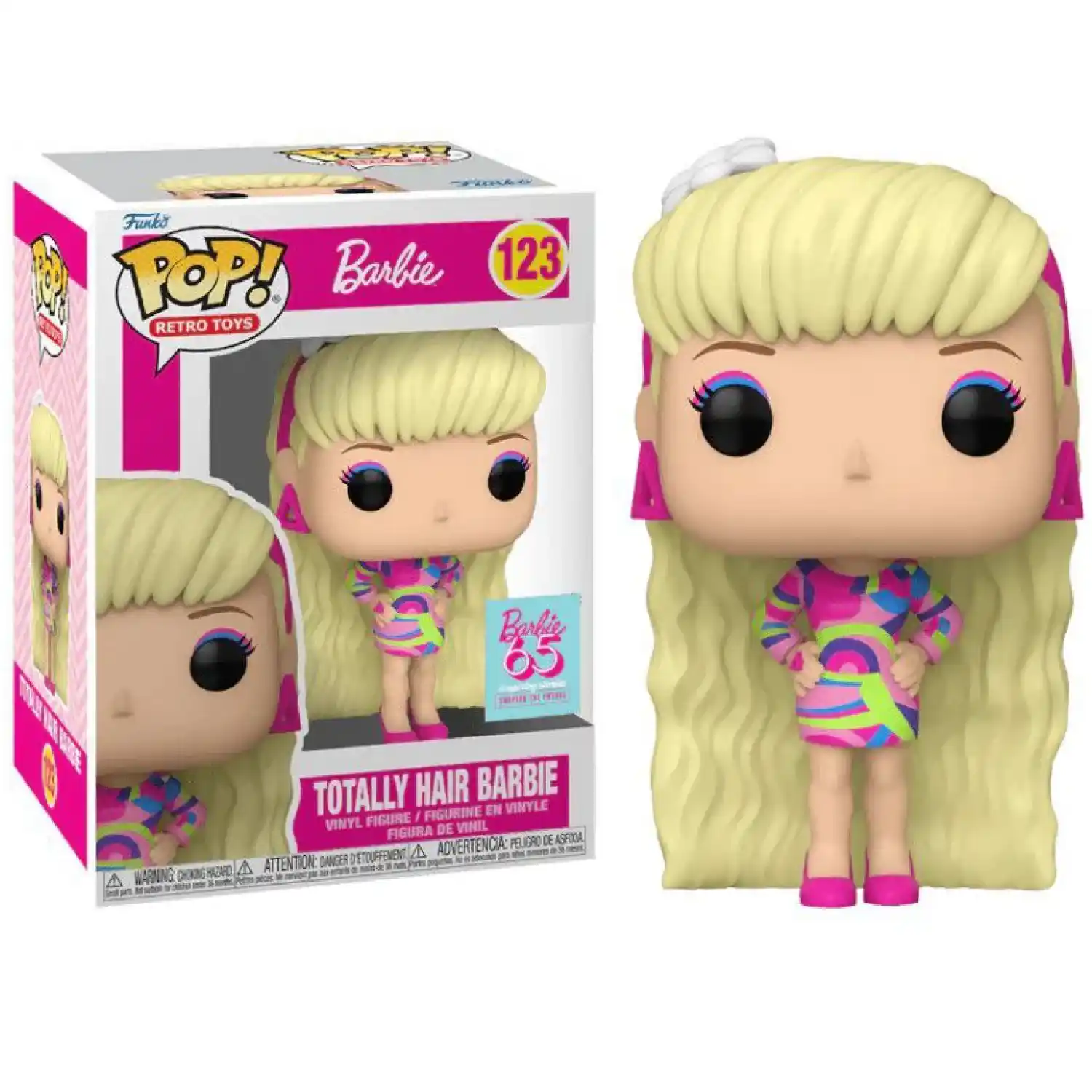 Figura Funko Pop! Barbie (123) Totally Hair Barbie 3a+