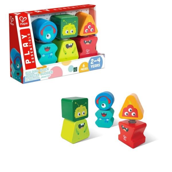 Juego de Madera de Monstruos 3Pzs 24m+
