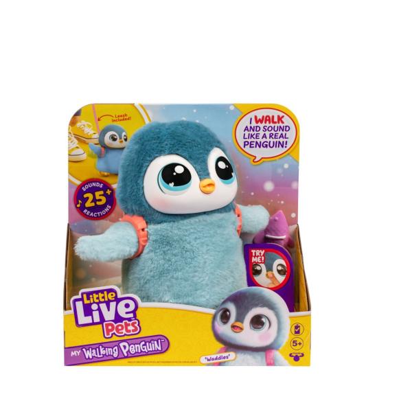 Mi Mascota Pingüino Andante con Sonidos y Movimientos Little Live  5a+