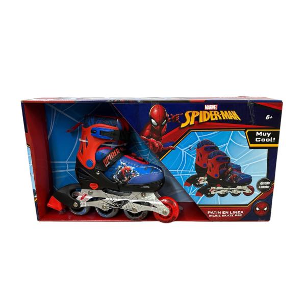 Patines en Linea Marvel Spider-Man Talla 35-38 Ajustable 6a+