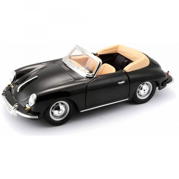 Carro Porsche 356B Cabriolet Negro1961 Esc:1:24 3a+(220786)