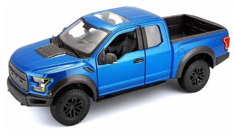 Carro Ford Raptor Azul 2017 Esc:1:24 3a+(073093)