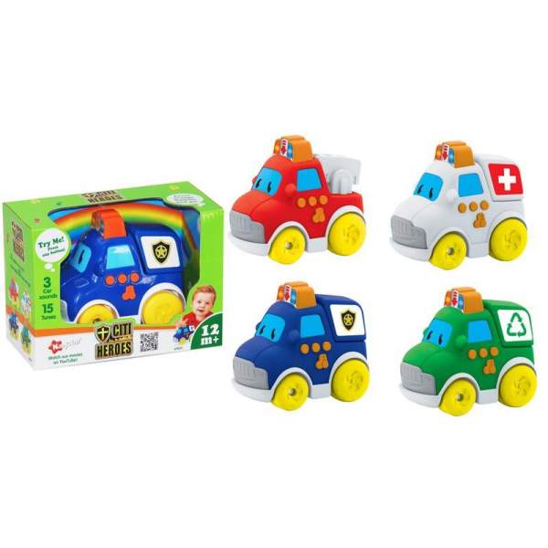 Vehículos de la Ciudad C/Luces y Sonidos Surt/4 12m+