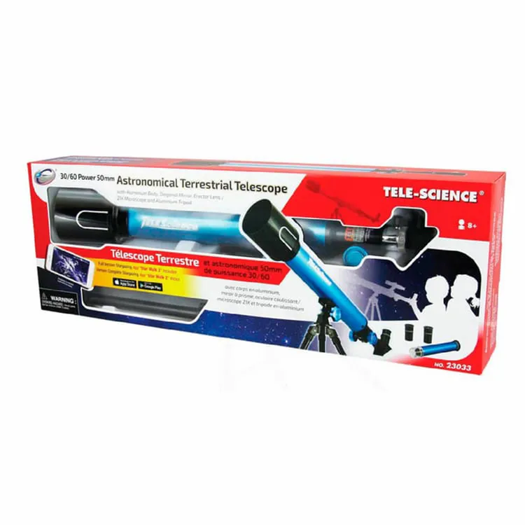 Telescopio Terrestre Astronómico 30/60 50mm 8a+