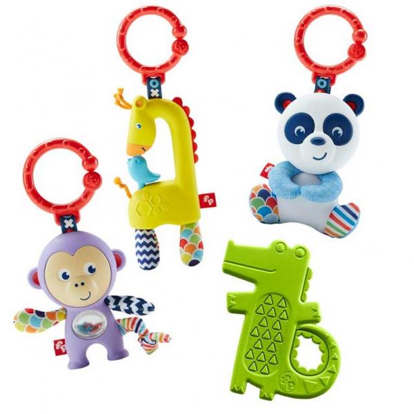 Fisher Price /  Sonajeros y Mordedores para Bebe amiguitos de la Selva