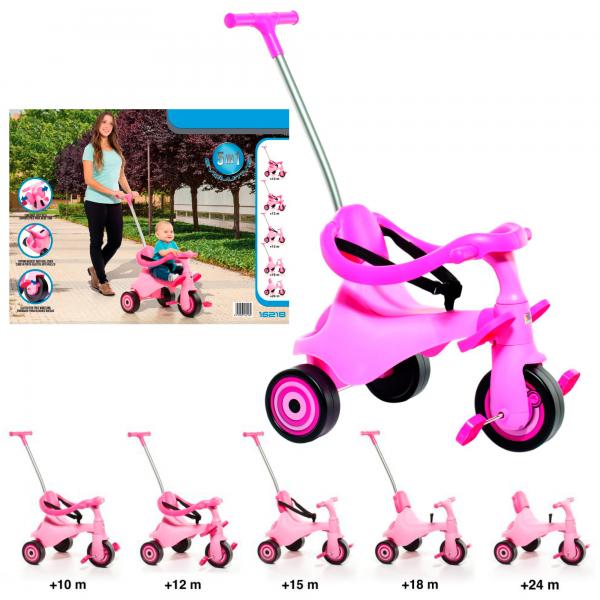Triciclo Urban Trike II Rosado 5en1 10m+