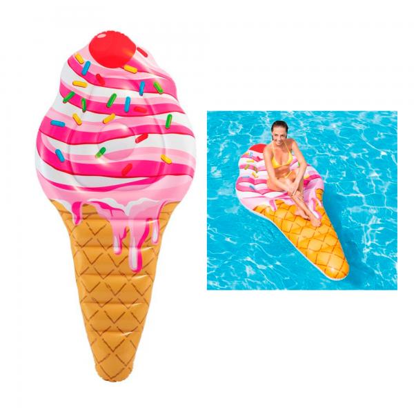 Colchón Inflable para Piscina en Forma de Helado 2.24x1.07cm