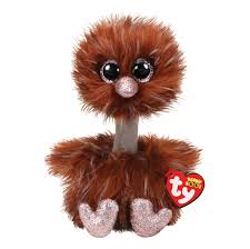 Peluche Beanie Boos Avestruz Orson Cafe Mediano