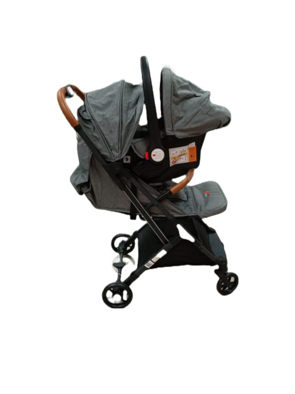 Baby Basics Coche 4 Ruedas con Portabebé 15Kg Máx Azul