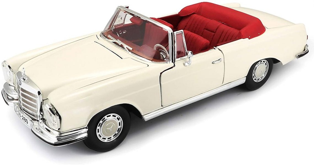Carro Escala 1:18 1967 Mercedes-Benz 280SE Cabrio 3a+
