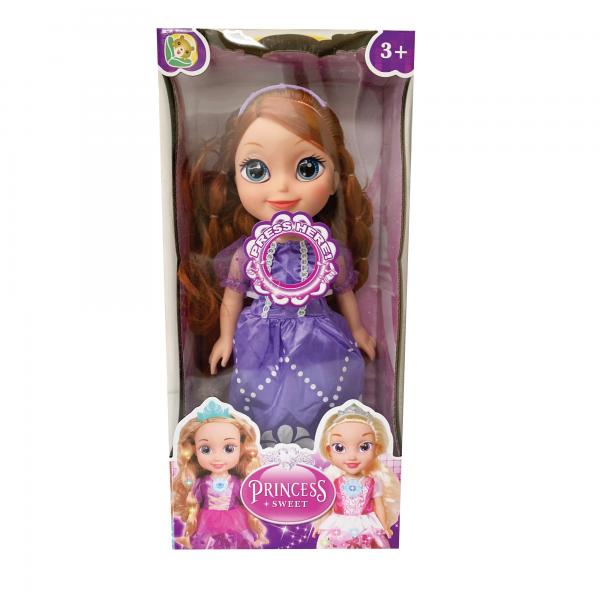 Muñeca Dulce Princesa Pelirroja Vestido Morado 3a+(443395)