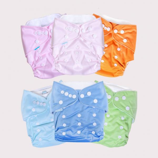 EcoPañal Lavable Ajustable Surt/6 3-16Kg (100126)(260080)