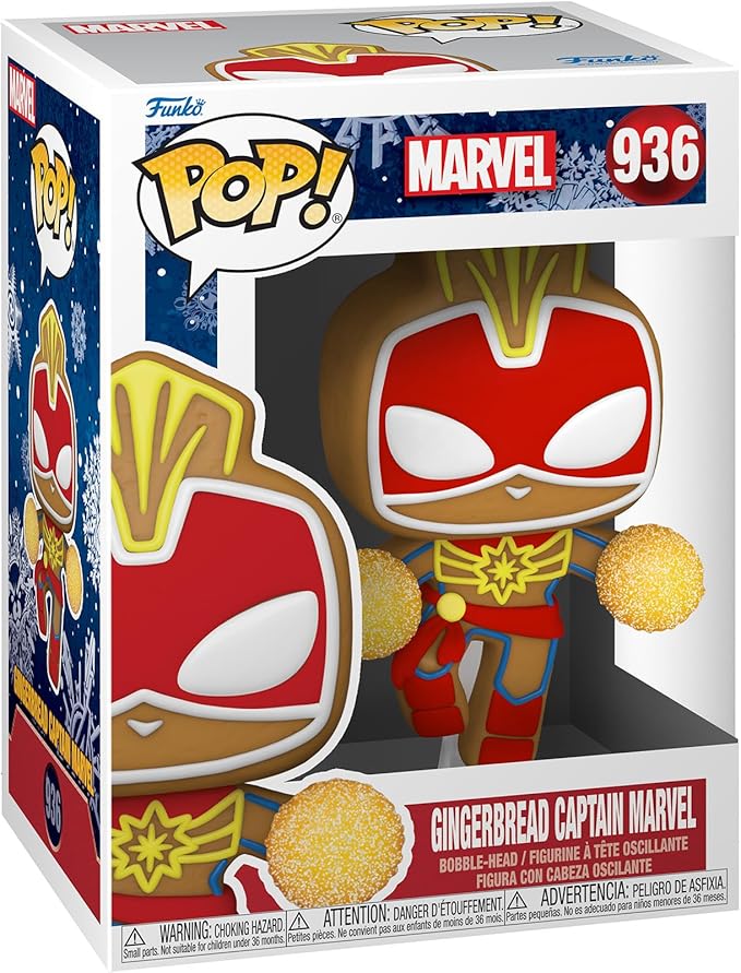 Figura Funko Pop! (936) Capitana Marvel Gallera de Jengibre 3a+