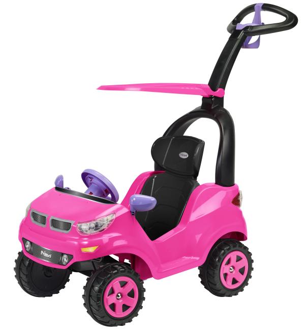 Carro Rosado Prinsel  Montable de Empujar  1-5a