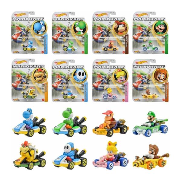 Hot Wheels Carro Die-Cast Mario Kart Surt/8 3a+(Venta Individual)